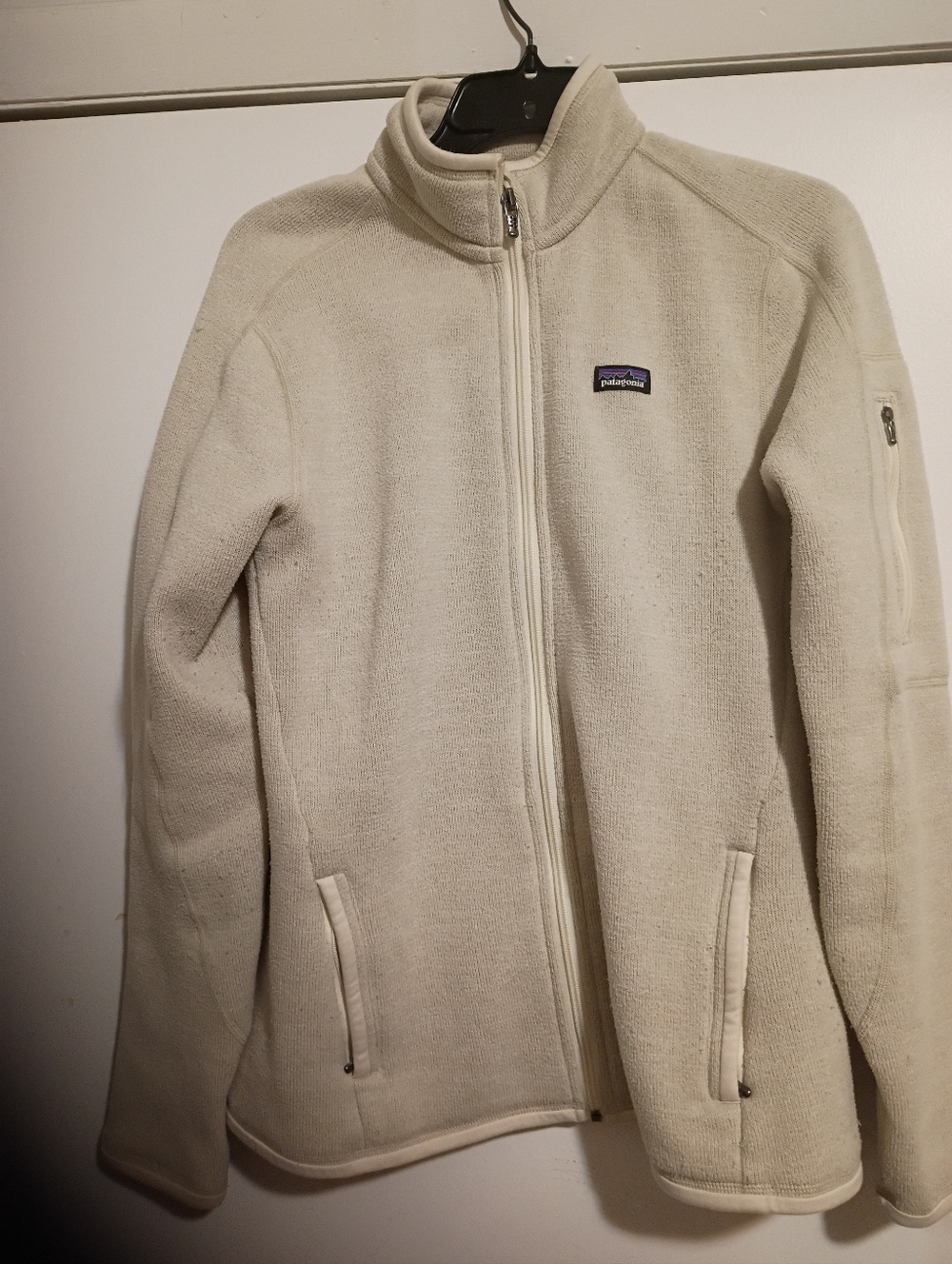 Patagonia Women's Cream Full-Zip Teddy Fleece Jacket